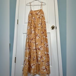 Abercrombie & Fitch, maxi dress, yellow floral print